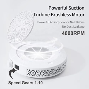 <b>Mini</b> Nail Dust Collector Rechargeable Nail Dust Machine with HD Display Speed Adjustable <b>Vacuum</b> <b>Cleaner</b> for Manicure Lower Noise - Product Image 2
