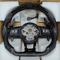Volant LED en fibre de carbone personnalisé pour Volkswagen VW Glof R 5 6 7 6R MK6 MK7 GTI Polo Passat CC Scirocco Jetta T-Roc