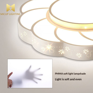 Lámpara de Techo de Silicona con Forma de Pétalo Redondo de Alta Calidad, Estilo Nórdico, para Sala de Estar, Dormitorio, Nueva Lámpara de Techo <span class=keywords><strong>LED</strong></span> China para Comedor - Product Image 4
