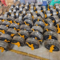 Roues en caoutchouc massif de 16\" et 22\", kit de manutention rigide pour roues arrière de conteneur maritime de 20 et 40 pieds