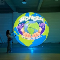 Décoration d'événement personnalisée Globe du monde gonflable boule décorative ballon de globe terrestre gonflable géant planètes gonflables