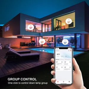 Fxpot Benutzer definierte Alexa Lampe Google Home BT-Steuerung RGB Dimmen 9w 10w 15w LED Smart Tuya Down light