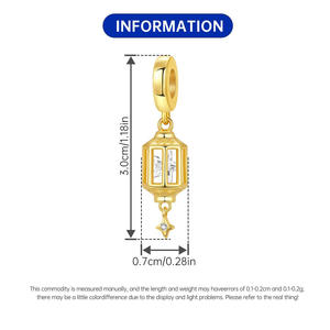 Colgante de estrella de cobre blanco de gran venta, pulsera DIY de alta gama, joyería, accesorio, colgante para mujer - Product Image 3