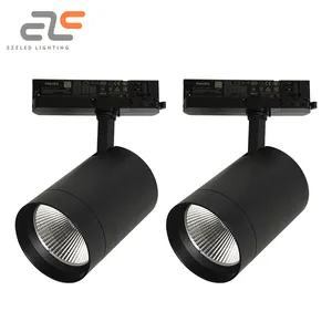 Factory Supplier High Quality Showroom Mall Rotatable Anti-Glare Spotlight Aluminum 50w Color Adjustable Led Track Light System