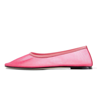 Großhandel New Style Atmungsaktiv Langlebig Bequem Echt leder Mesh Ballerina Puppe Ballerinas Schuhe
