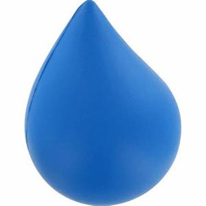 Balle anti-stress en forme de goutte d'eau personnalisable avec logo, vente en gros, promotionnelle - Product Image 2