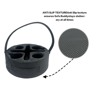 Custom <strong>Sofa</strong> Legs Cup Holder Pillow Portable Anti-Bacteria Washable Couch <strong>Caddy</strong> - Product Image 2
