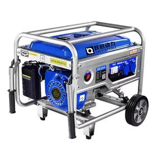 Generador de gasolina de 110V/220, 650W-8KW, voltios, generador de energía unido, sistema todo redondo, Dinamo