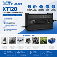Chargeur de batterie au lithium LiFePO4 et au plomb-acide CE KC ETL XT120 134.4V7A pour chariot élévateur, chariot à fourches, voiturette de golf, petit kayak électrique