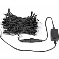 Светодиодная гирлянда AC 85-265В IP67, 10м/50м/100м, с черным резиновым кабелем, теплый белый свет 3500K, сверхпрочная, для коммерческого использования, для декоративной подсветки деревьев