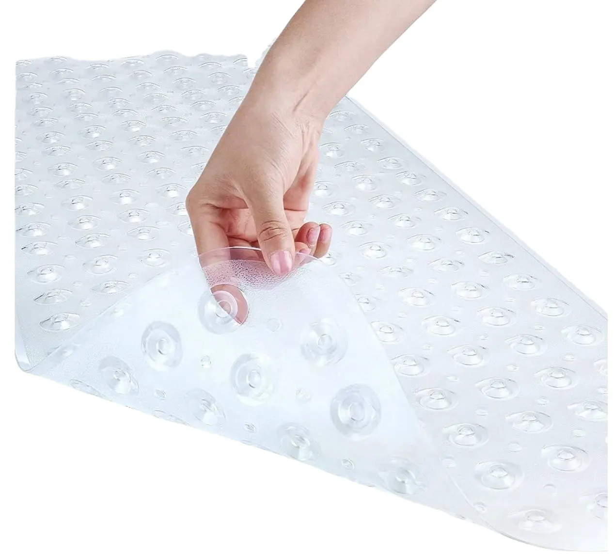 Bath Tub Shower Mat 40 x 16 Inch Non-Slip and Extra Large Bathtub Mat with Suction Cups Machine Washable Bathroom Mats