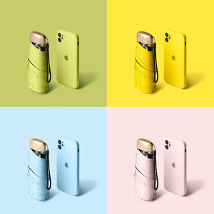 <span class=keywords><strong>Mini</strong></span> <span class=keywords><strong>parapluie</strong></span> <span class=keywords><strong>de</strong></span> <span class=keywords><strong>poche</strong></span> compact <span class=keywords><strong>de</strong></span> protection solaire multicolore <span class=keywords><strong>de</strong></span> conception traditionnelle-contrôle manuel, facile à transporter, résistant à la pluie et au soleil - Product Image 4