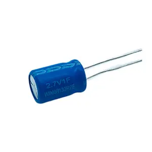 Ultra Condensator 1 Farad 2.7 V Lood Draad Kronkelende Soort Super Condensatoren 2.7 Volt 1F Fala 8*12Mm energie Opslag Supercapacitor