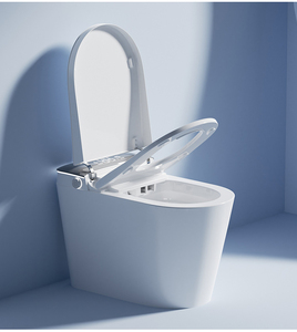 Factory Automatic Open Elongated Smart WC Toilet with <strong>Electric</strong> Foot Touch Sensor Flush and Remote Control <strong>Bidet</strong> Smart Toilets - Product Image 3