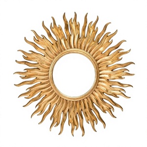 Geometric Metal Frame Decorative Wall <b>Mirror</b> for Modern Offices or Living Rooms by Axiom Home <b>Accents</b> Ideal Room - Product Image 1