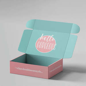 Custom Logo <strong>Corrugated</strong> Cardboard Shipping <strong>Carton</strong> <strong>Box</strong> Matt Lamination and Embossing for Clothes Shoes Socks Fur Packaging - Product Image 3