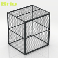 Enceinte en treillis d'acier ignifuge haute visibilité pour clôture de sécurité, modélisation 3D, développement immobilier, écologique et facile à installer