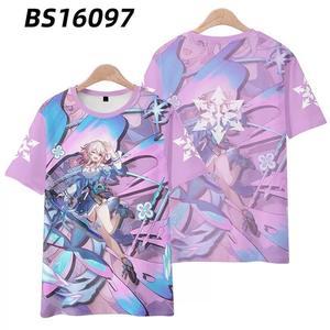 28 estilo Star Rail dan Heng Kafka Jing Yuan <span class=keywords><strong>Cosplay</strong></span> Color impresión manga corta capa <span class=keywords><strong>Anime</strong></span> camiseta disfraz coser - Product Image 4