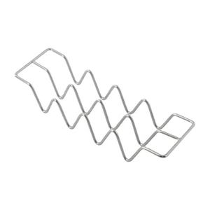 Soporte de <span class=keywords><strong>taco</strong></span> doblado de alambre de acero inoxidable moderno de alta calidad, plato de tortitas rectangular de concha múltiple, bodas, fiestas, hoteles, comida - Product Image 2