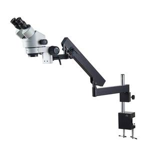 Kit de <span class=keywords><strong>Microscope</strong></span> binoculaire stéréo à lentille continue 7X-45X avec support de bras articulé de serrage avec lumière annulaire LED - Product Image 2
