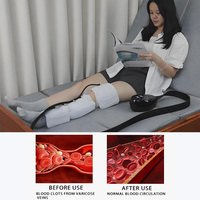Meilleures ventes de masseur de jambes par compression d'air Machine de massage musculaire du mollet du genou pour la prévention de la TVP