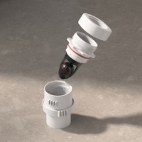 Valve anti-refoulement en plastique, joint d'étanchéité anti-odeur, drain de sol de cuisine avec fonction de nettoyage facile pour la protection contre les inondations