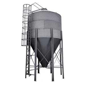 zhmit wholesale low price vertical grain storage bin galvanized silo 10-45 tons capacity