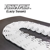 Plateau tournant moderne en plastique de haute qualité, résistant à la chaleur, Lazy Susan pour la salle à manger, la cuisine, à utiliser sur les tables rectangulaires