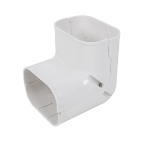 100*65Mm/4 "3 Để <span class=keywords><strong>6</strong></span> HP 90 ° Khuỷu Tay PVC Ống Tường Góc Trang Trí Điều Hòa Không Khí Bìa Ống - Product Image 5