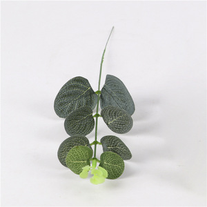 Branche de plante artificielle d'eucalyptus 33 cm, fleur en soie, décoration murale, décoration de mariage, décoration de la maison, accessoire de verdure - Product Image 2