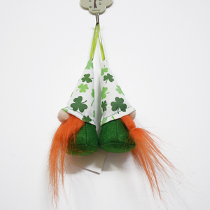 Attiigny 2026 Gnomo Verde di San Patrizio da Appendere, Mini Peluche Tomte per la Festa di San Patrizio con Ornamento Trifoglio Nisse - Product Image 2