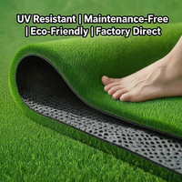 Gazon artificiel vert, gazon synthétique haute densité résistant aux UV pour la décoration de paysages et de jardins, pelouse artificielle