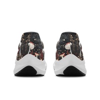 Baskets légères pour femme en cuir et maille, avec patchwork à motifs de champignons Amanita, logo personnalisable, semelle EVA, pour la marche et les occasions formelles, collection Printemps