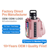 Sac de sport magnétique puissant pour bouteille d'eau avec bandoulière, sac fourre-tout pour gobelet isotherme de plongée, sac de sport personnalisé avec logo, sac de fitness