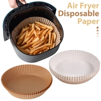 Revestimiento de papel absorbente de aceite desechable a prueba de aceite para freidora de aire para hornear barbacoa doméstica Pizza pan Hamburguesa en horno de sartén de cocina