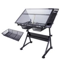 Table à Dessin en Verre à Hauteur Réglable de Qualité Supérieure pour École - Vente en Gros Usine