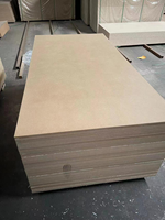 Panneaux de fibres de bois haute densité, poncés, laminés, mélaminés, résistants à l'humidité, ignifuges, écologiques, MDF HDF 122*280 3mm-25mm E0