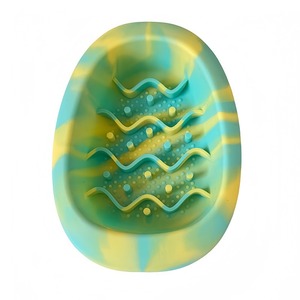 Comedero de Silicona Antideslizante con Degradado de Color para Perros y Gatos, Anti-Asfixia, Anti-Derrames, Plato para <span class=keywords><strong>Comida</strong></span> de Perros Medianos y Pequeños - Product Image 5