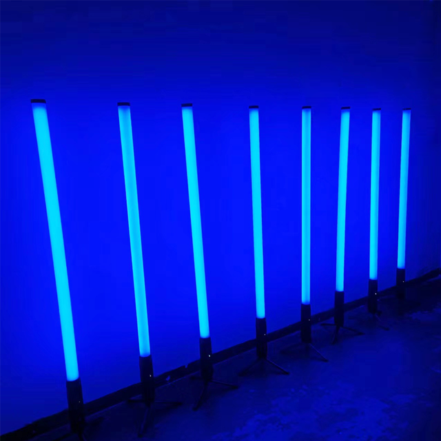LED Video Pixel Tube Photo Booth Vertical Rechargeable Rgb Neon with Bracket for Stage Wedding Background Light Tube