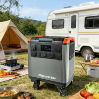 Centrale électrique BIGINVERTER 5000W haute capacité 5000Wh pour camping-car, terrasse extérieure et utilisation d'appareils électroménagers en intérieur