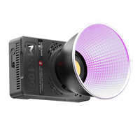 Mini projecteur vidéo LED RGB COB 100W avec batterie intégrée 20800mAh et charge rapide PD 100W