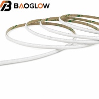Bande LED COB irisée à trois lignes de 1,25 cm, 160 LED/m, DC5V, 13W/m, 5 mm, PCB en cuivre 35/35 intégré, 1838 SPI IC, lumière RVB flexible