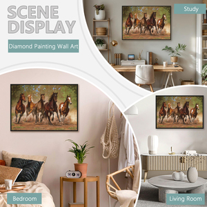 5d Diamant Malerei Pferde Acryl Runde Quadrat Voll bohrer DIY Diamant Kunst Malerei Kits für Erwachsene Home Wand dekoration - Product Image 2