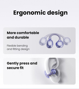 S19 エラスティックオープンイヤークリップ<span class=keywords><strong>Bluetooth</strong></span>イヤホン 360 °   空間オーディオノイズキャンセリング機能付きエア伝導ワイヤレスヘッドセット（オフィス、ハイキング用） - Product Image 2