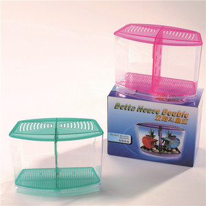 Chicos Eco Quarto Duplo PP Forma Irregular Plástico 2L Aquário para Bettas Aquários Modelo K4 - Product Image 1