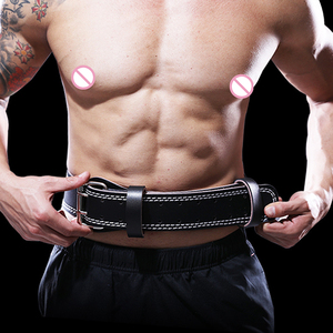 Cinturón de Soporte Lumbar Profesional de Cuero para Levantamiento de Pesas, Ajustable, Ancho, para Gimnasio, Entrenamiento y Fitness - Product Image 6