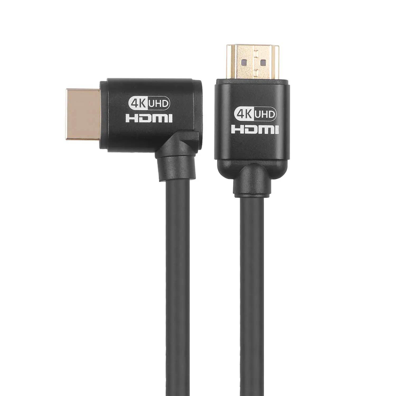 HDMI Cable Right Angle 270 Degree Vertical Right HDMI 2.0 Cable, Support 4K 18G 3D Video, Ethernet, ARC
