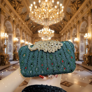 Bolsos de Noche Vintage para Mujer, Carteras de Sobre, Bolsos Cruzados con Cadena para Dama, Bolsos de Hombro, Bolsos Tote con Pedrerí<span class=keywords><strong>a</strong></span> - Product Image 1