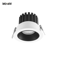Plafonnier LED COB encastré à design modulaire IP65 avec grille en nid d'abeille en option, 10W 15W 25W, dimmable