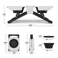Gamelle portable et durable pour chien et chat, en ABS et silicone, écologique, surélevée, pliable, étanche, pour voyage et extérieur